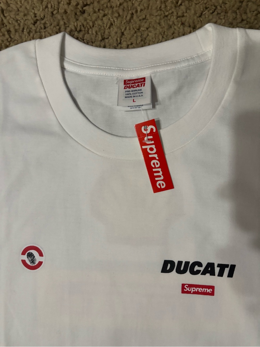 Supreme Ducati Tee ‘White’
